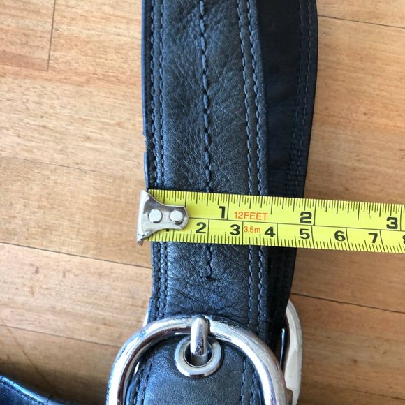 Coach soho Black Leather Buckle Satchel Tote Shoulder Bag Hand Purse 13110 - Picture 15 of 15